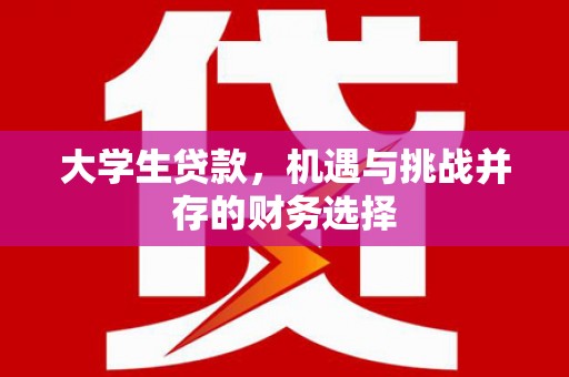 韶关大学生贷款，机遇与挑战并存的财务选择