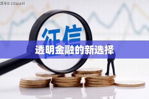 韶关透明金融的新选择
