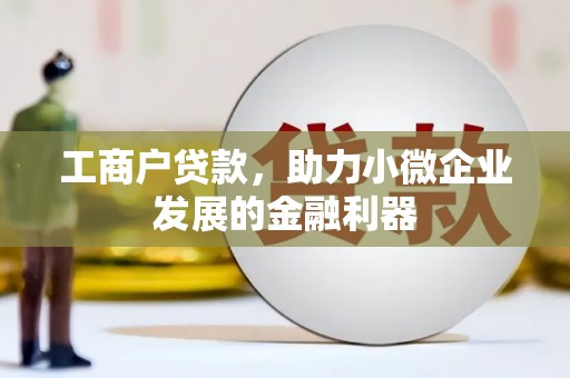 韶关工商户贷款，助力小微企业发展的金融利器