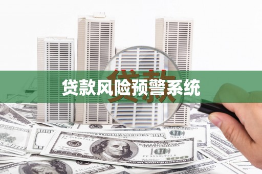 韶关贷款风险预警系统