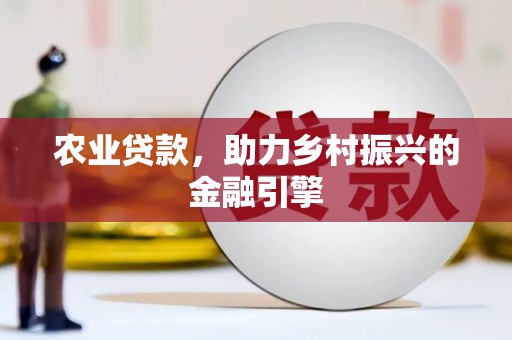 韶关农业贷款，助力乡村振兴的金融引擎