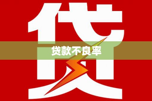 韶关贷款不良率