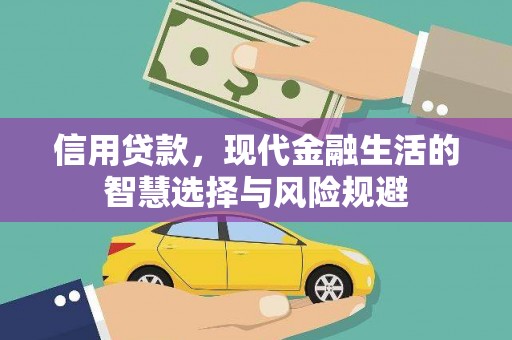 韶关信用贷款，现代金融生活的智慧选择与风险规避