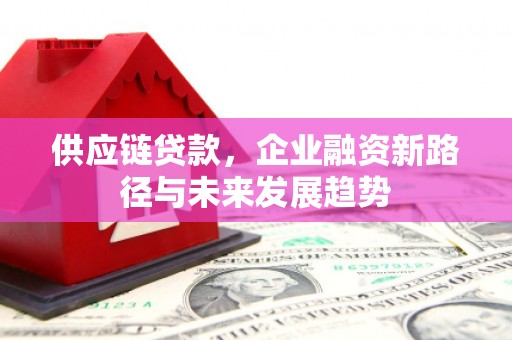 韶关供应链贷款，企业融资新路径与未来发展趋势