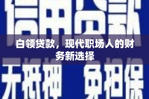 韶关白领贷款，现代职场人的财务新选择