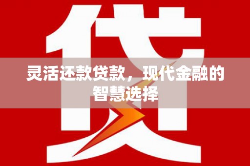 韶关灵活还款贷款，现代金融的智慧选择