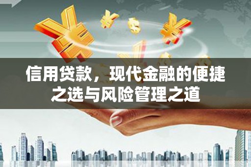 韶关信用贷款，现代金融的便捷之选与风险管理之道