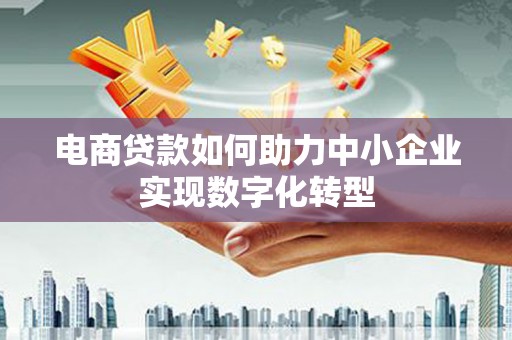 韶关电商贷款如何助力中小企业实现数字化转型