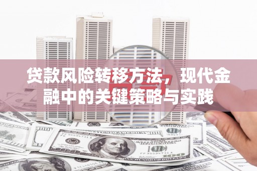 韶关贷款风险转移方法，现代金融中的关键策略与实践