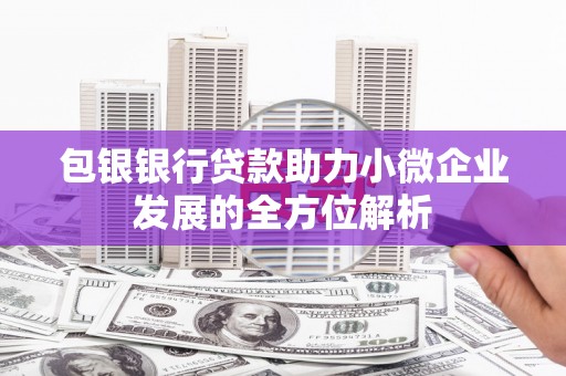 韶关包银银行贷款助力小微企业发展的全方位解析