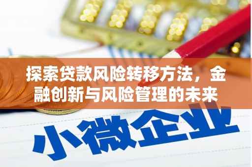 韶关探索贷款风险转移方法，金融创新与风险管理的未来