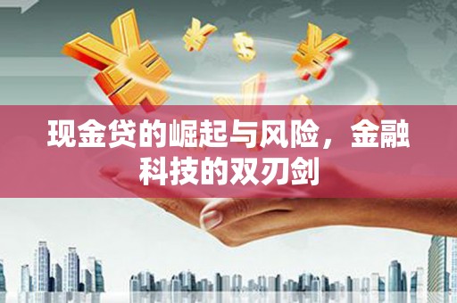 韶关现金贷的崛起与风险，金融科技的双刃剑
