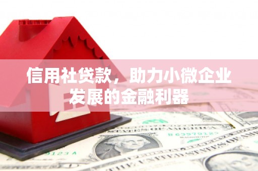 韶关信用社贷款，助力小微企业发展的金融利器