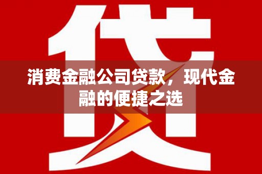 韶关消费金融公司贷款，现代金融的便捷之选