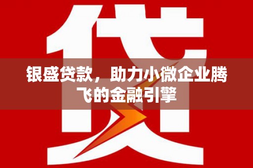 韶关银盛贷款，助力小微企业腾飞的金融引擎