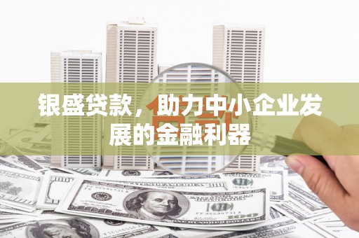 韶关银盛贷款，助力中小企业发展的金融利器