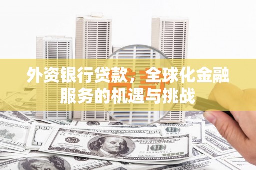 韶关外资银行贷款，全球化金融服务的机遇与挑战