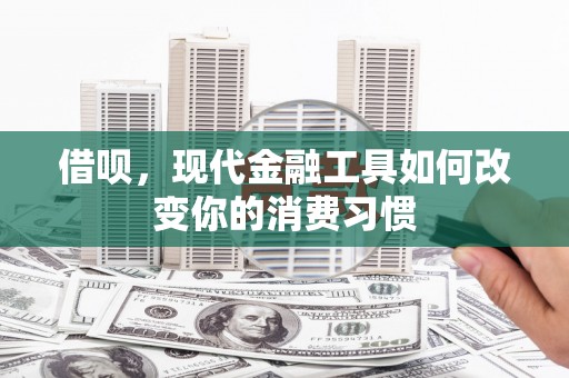 韶关借呗，现代金融工具如何改变你的消费习惯