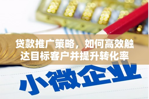 韶关贷款推广策略，如何高效触达目标客户并提升转化率