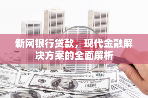 韶关新网银行贷款，现代金融解决方案的全面解析