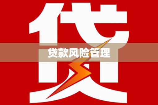 韶关贷款风险管理