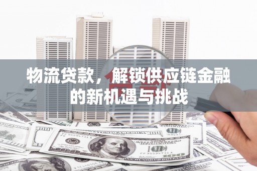 韶关物流贷款，解锁供应链金融的新机遇与挑战