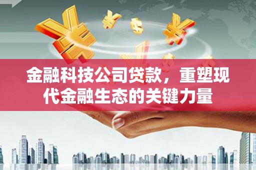 韶关金融科技公司贷款，重塑现代金融生态的关键力量