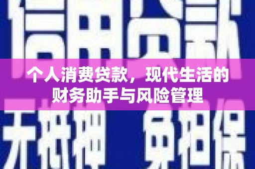 韶关个人消费贷款，现代生活的财务助手与风险管理