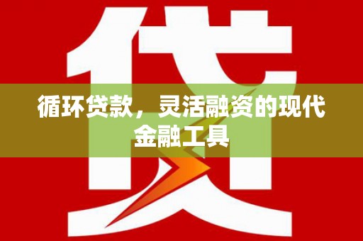 韶关循环贷款，灵活融资的现代金融工具