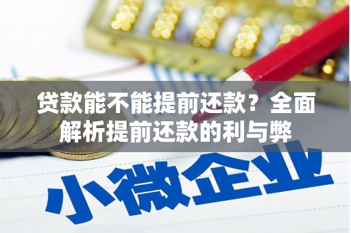 韶关贷款能不能提前还款？全面解析提前还款的利与弊
